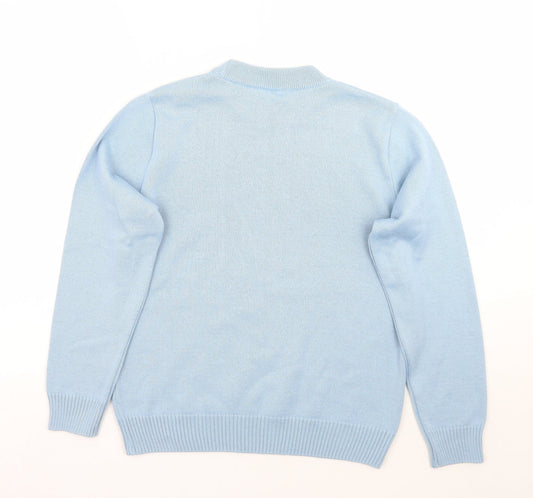 Womens UK Size 12 Preworn Blue Pullover Jumper