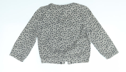 Womens UK Size 6 H&M Grey Cardigan Jumper