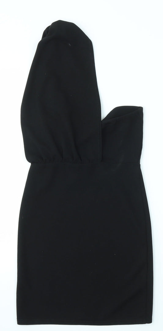 PRETTYLITTLETHING Womens Black Bodycon Size 6