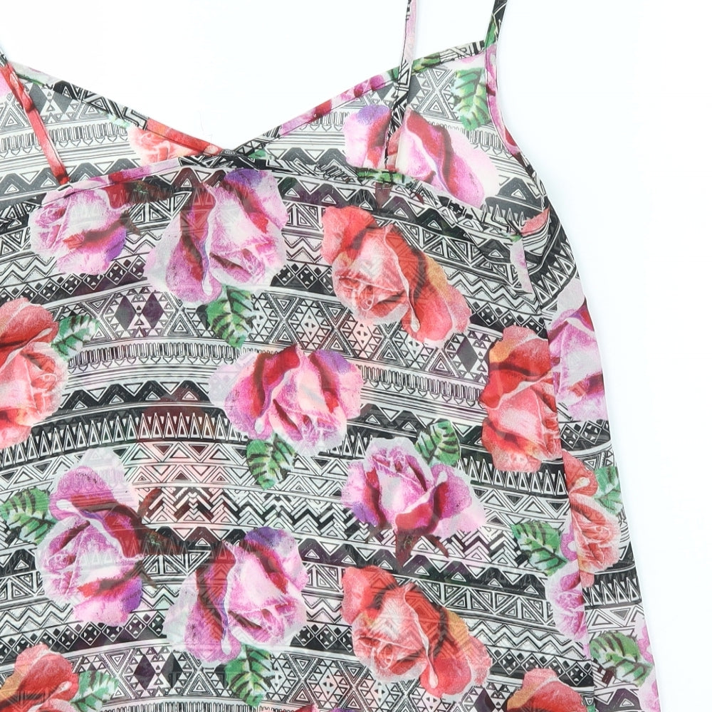 Primark Womens Multicoloured Floral Camisole Tank Size 10