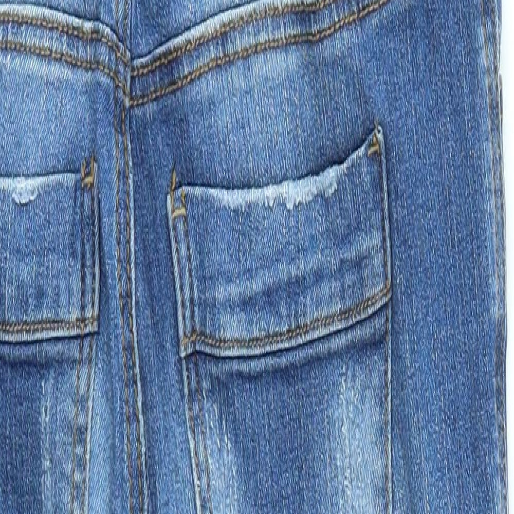 FOREVER 21 Womens Blue Dungaree One-Piece Size S