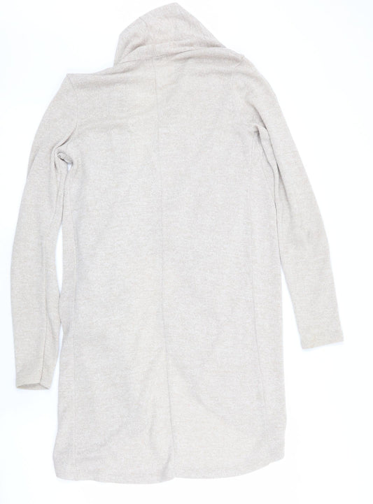 WAT G Womens Beige Cardigan Jumper Size S - Waterfall Cardigan