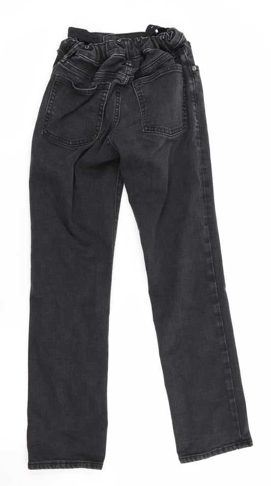 Old Navy Girls Black Straight Jeans Size 12 Years - Distressed Jeans