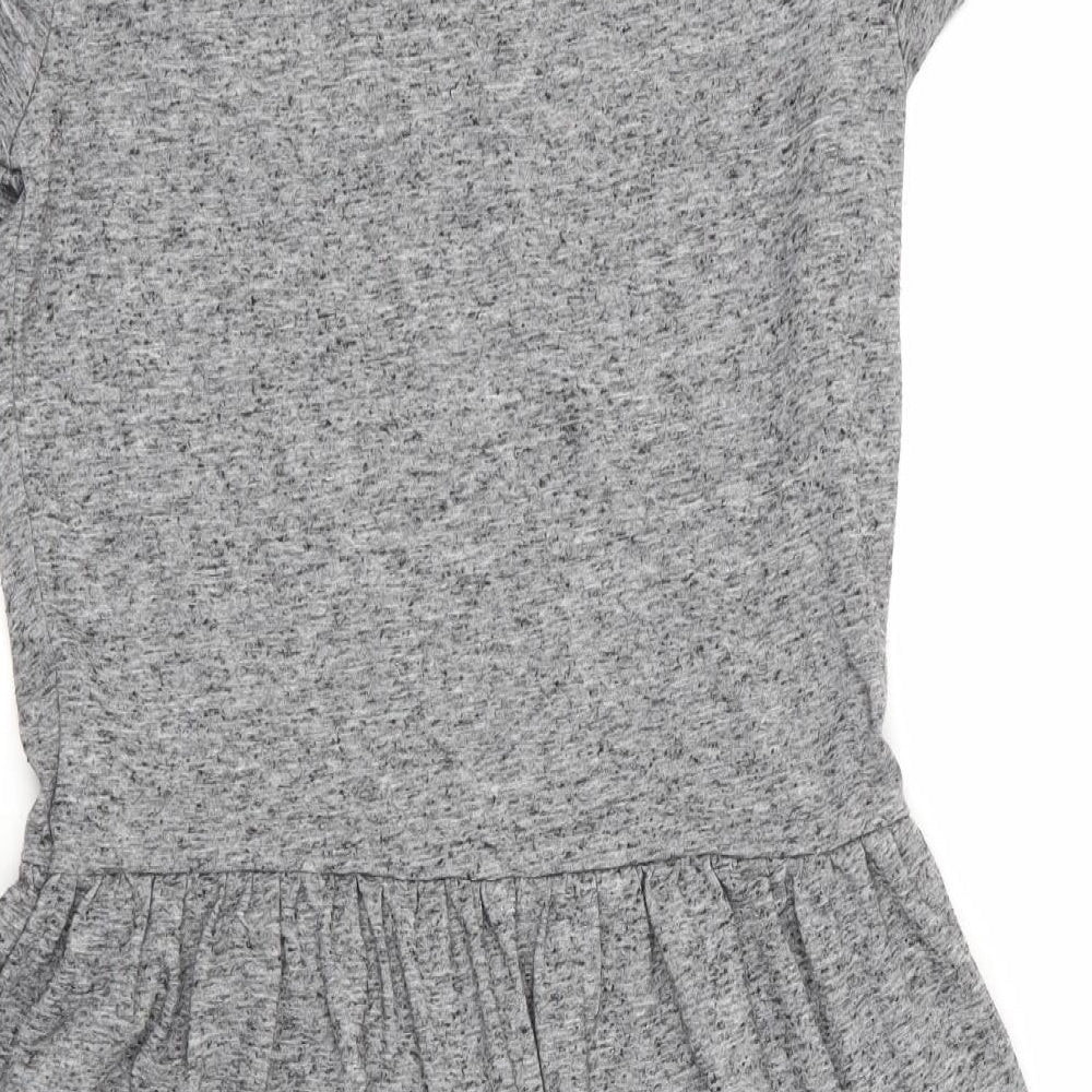 Only Womens Grey T-Shirt Dress Size XS