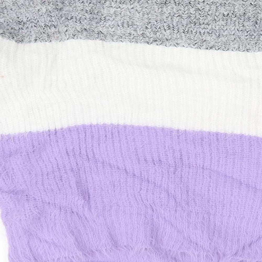 Primark Womens Multicoloured Striped Pullover Jumper Size S