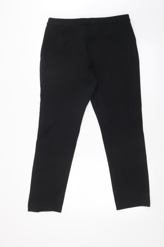 Womens UK Size 32 in M&S Regular Fit Black Trousers