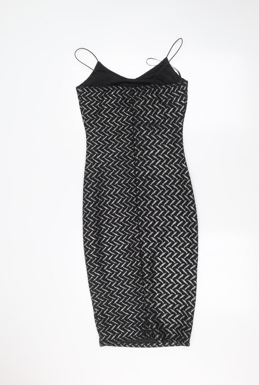 River Island Womens Black Pencil Dress Size 6