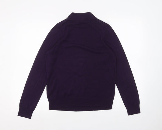Womens UK Size 8 Marks and Spencer Purple Basic T-Shirt