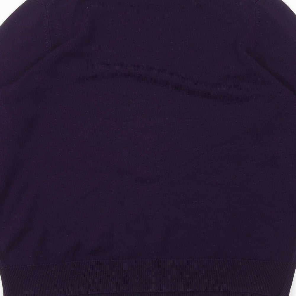 Womens UK Size 8 Marks and Spencer Purple Basic T-Shirt