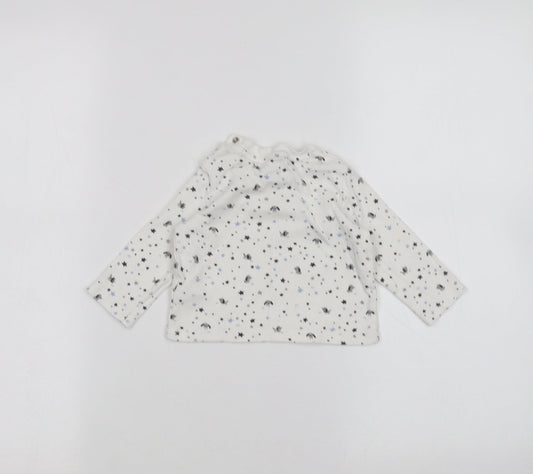 F&F Baby White Basic T-Shirt Size 0-3 Months