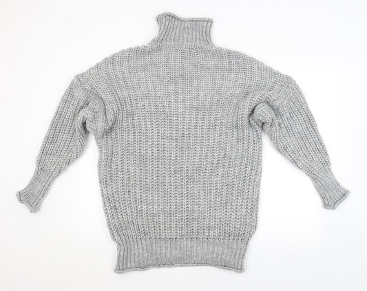 Womens UK Size Preworn Grey Pullover Jumper