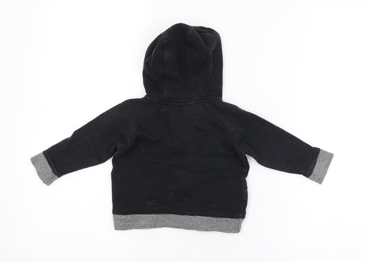 Nutmeg Baby Black Basic Coat Coat Size 6-9 Months