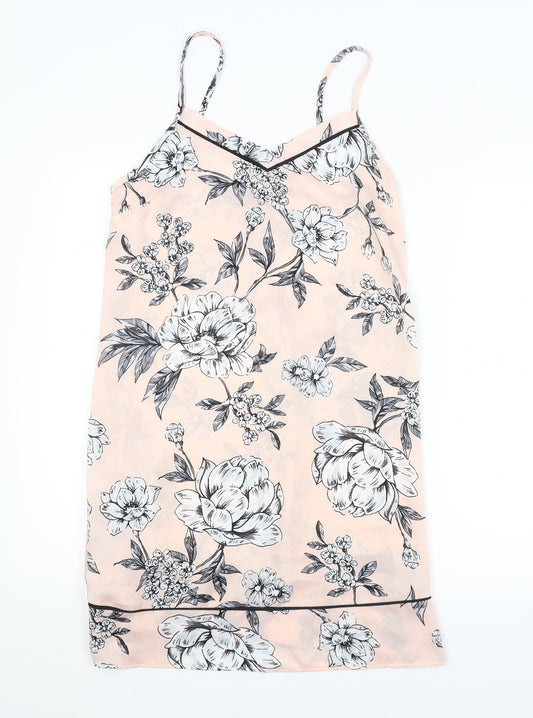 Secret Possessions Womens Pink Floral Slip Dress Size 6