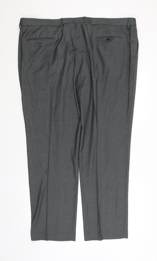 Dobell Womens Grey Trousers Size 44 L30 in