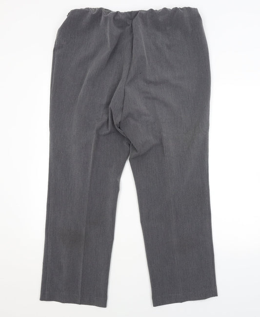 BM Womens Grey Trousers Size 18 L27 in