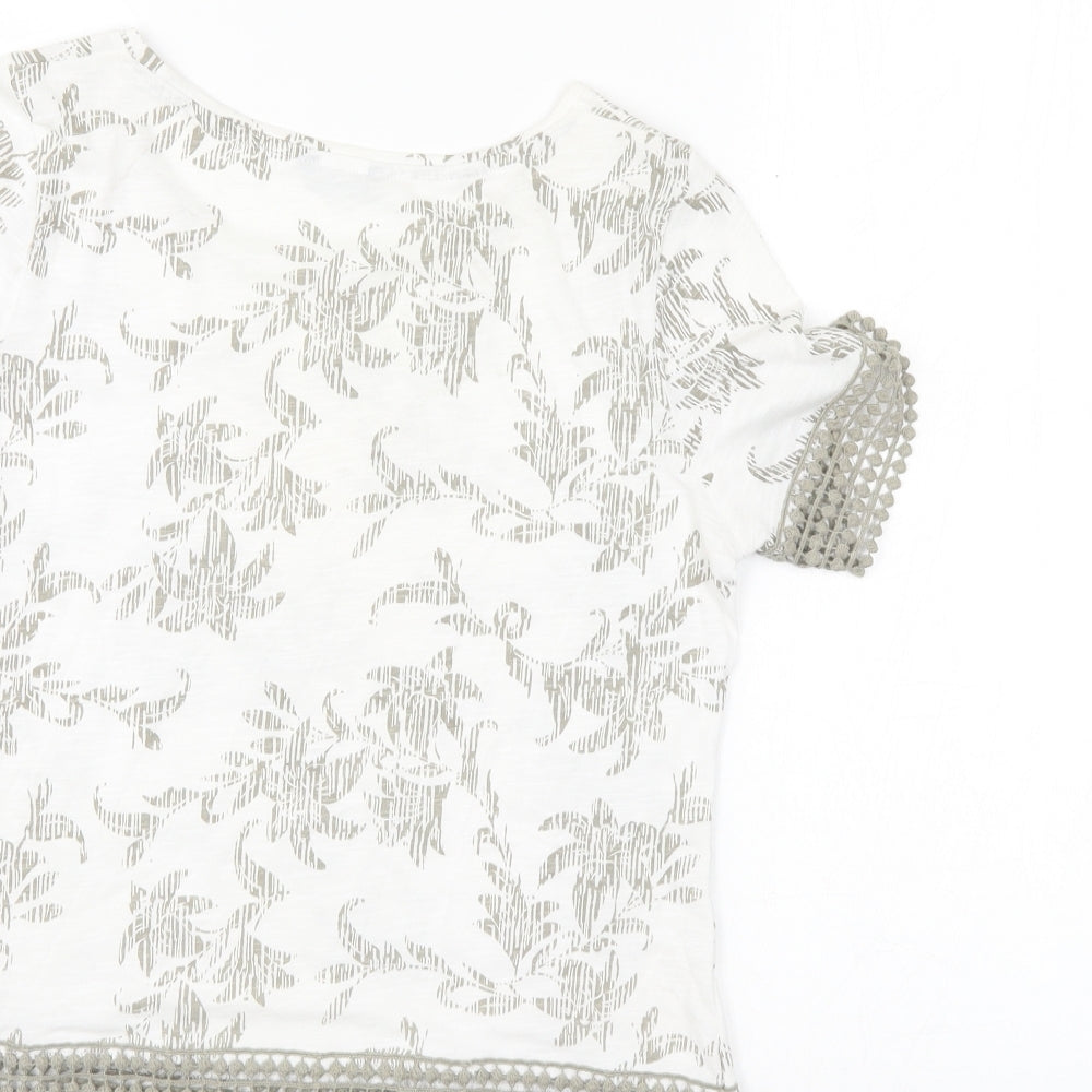 Womens UK Size 8 M&Co Ivory Basic Blouse