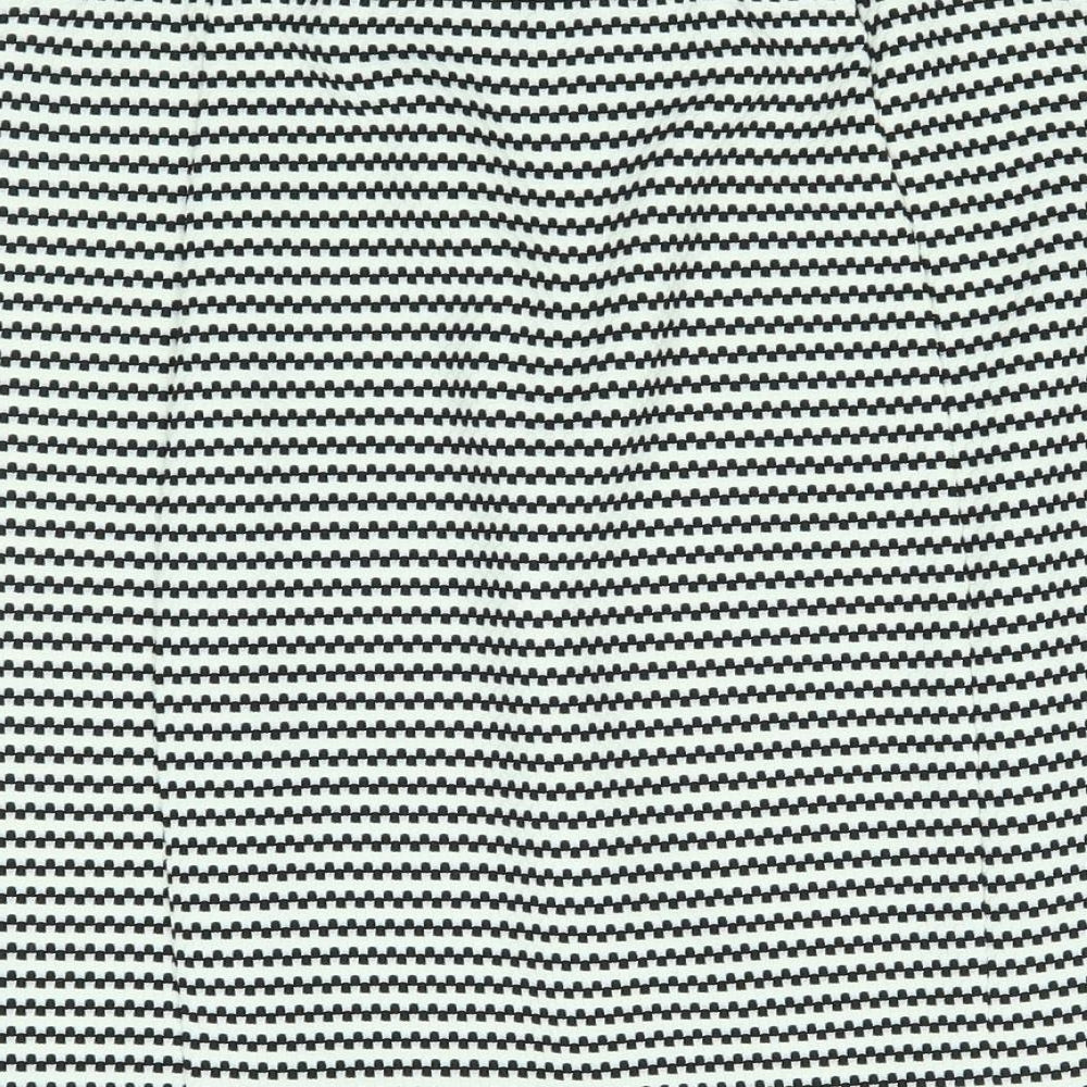 Papaya Womens White Striped  Straight & Pencil Skirt Size 12