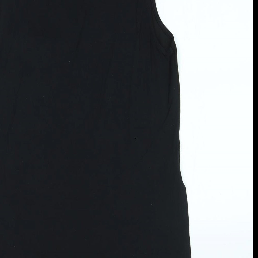 Womens UK Size 8 New Look Black Basic Blouse