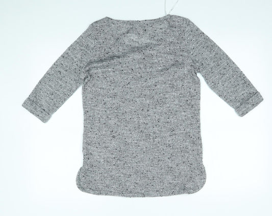 Womens UK Size 10 New Look Grey Pullover Jumper