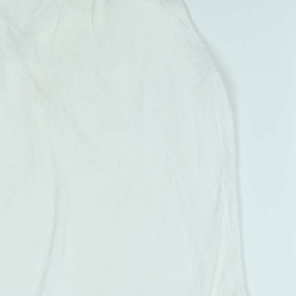 Avenue Womens White Basic Blouse Size 10