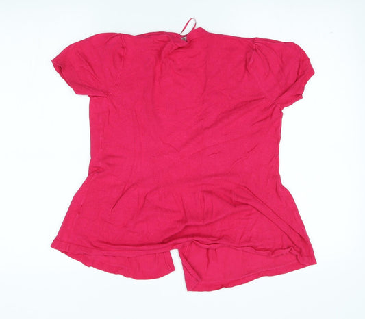 TU Womens Pink Cardigan Jumper Size 10