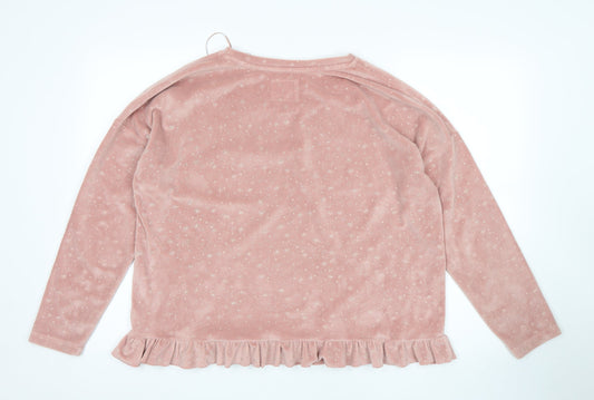 F&F Womens Pink Top Pyjama Top Size 12