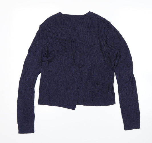 St Micheal Womens Blue Cardigan Jumper Size 12