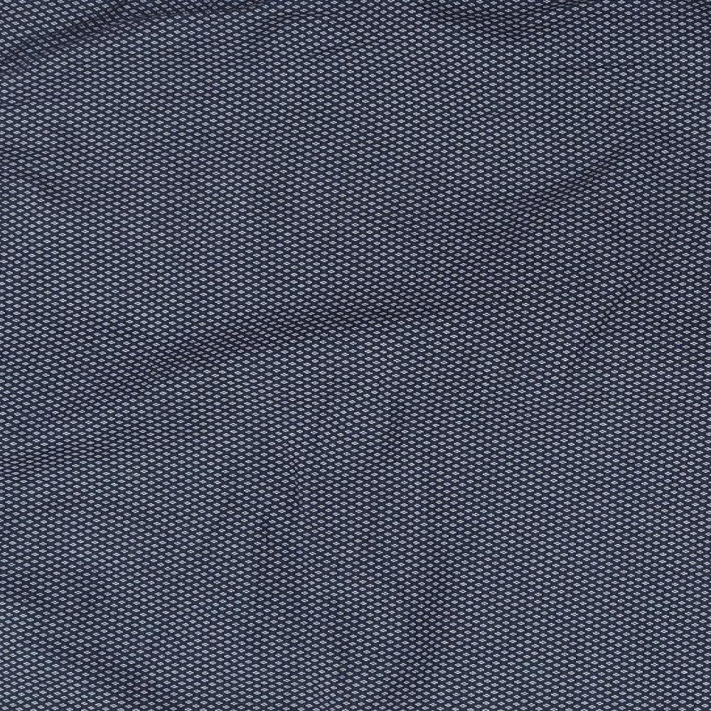 F&F Mens Blue Geometric Button-Up Size M