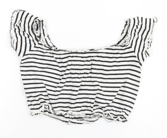 Womens UK Size 6 New Look White Basic Tank