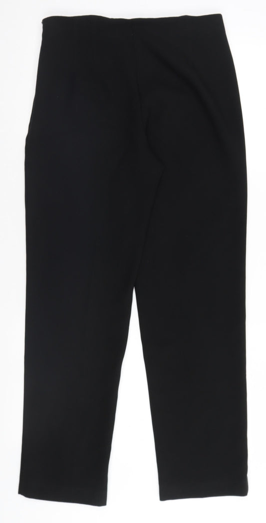 Womens UK Size 8 Marks and Spencer Regular Fit Black Trousers