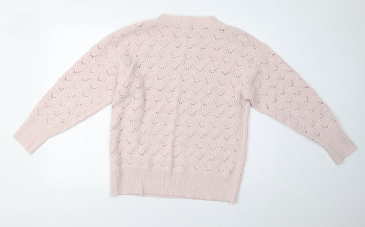 Doro Womens Pink Pullover Jumper Size 14