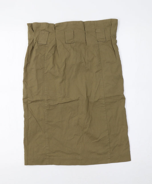 H&M Womens Green   Straight & Pencil Skirt Size 8