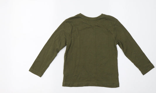Primark Girls Green Basic T-Shirt Size 3-4 Years - Cool