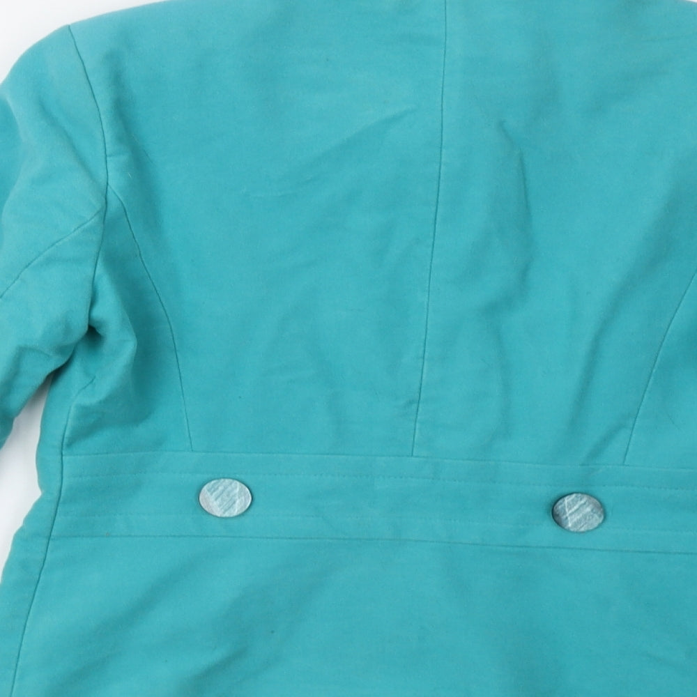 Debenhams Womens Green Overcoat Coat Size 12