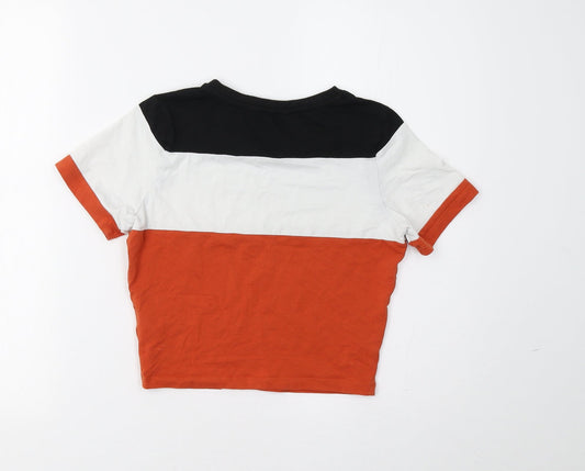 New Look Girls Orange Cropped T-Shirt Size 10-11 Years - Manhattan