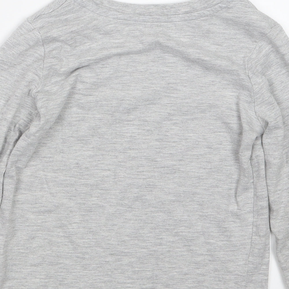 George Boys Grey Geometric Pyjama Top Size 3-4 Years