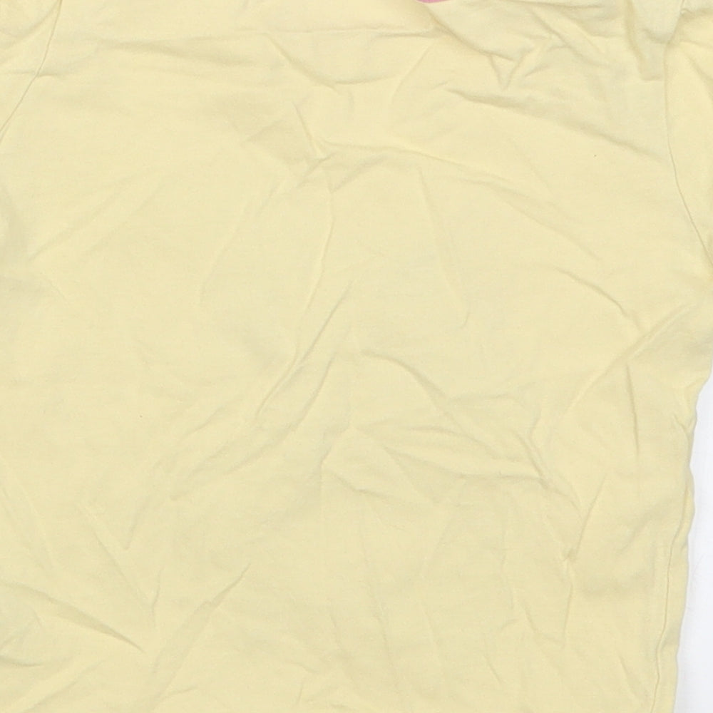 George Girls Yellow Basic T-Shirt Size 2-3 Years