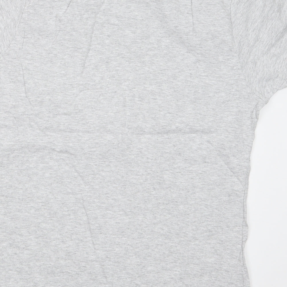 Womens UK Size 2XL Fruit of the Loom Grey Basic T-Shirt