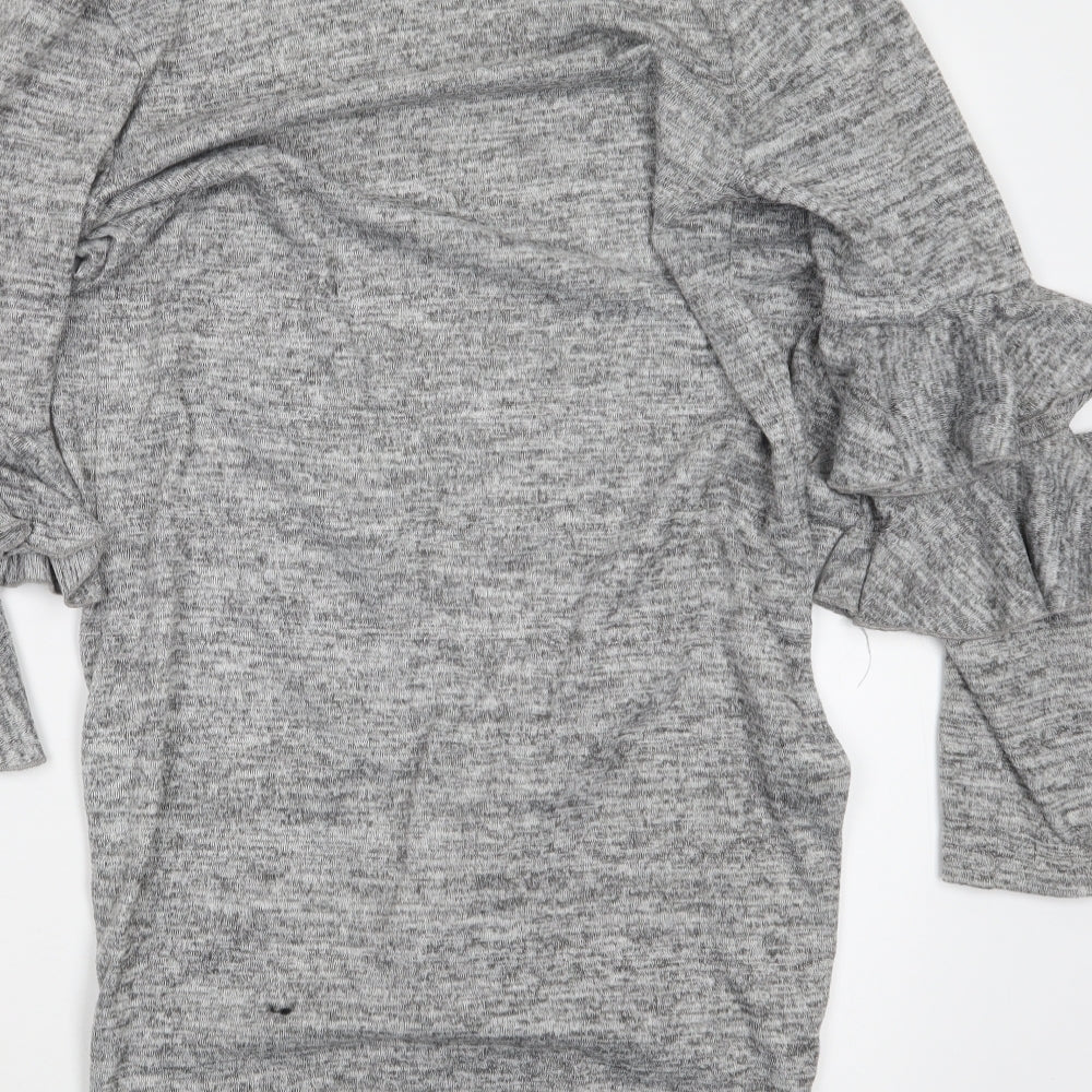 Womens UK Size S New Look Grey Cardigan Jumper