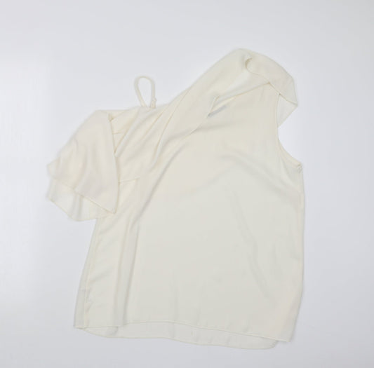 George Womens Ivory Basic Blouse Size 12