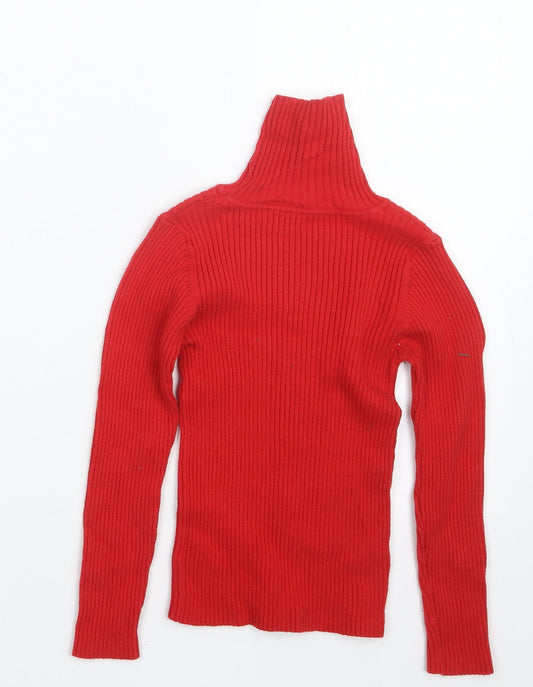 NEXT Girls Red Pullover Jumper Size 6 Years