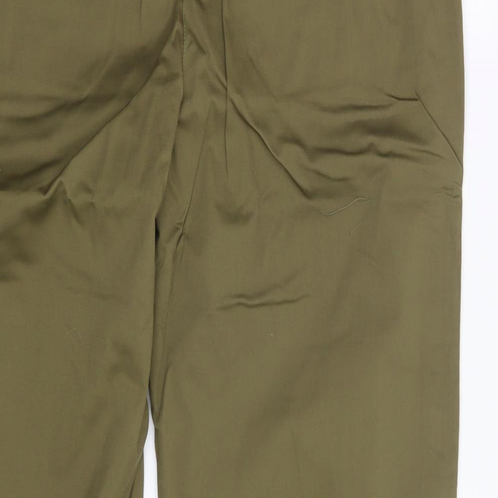 Womens UK Size 20 Moose Regular Fit Green Trousers