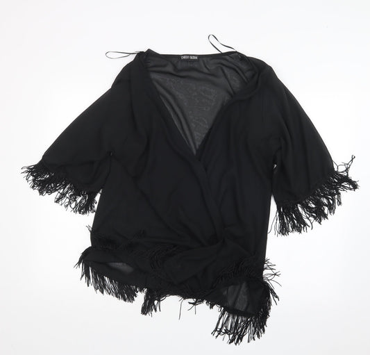Cheeky Budha Womens Black Kimono Jacket Size M