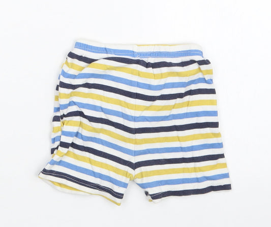 George Boys Blue Striped Cropped Trousers Size 12-18 Months