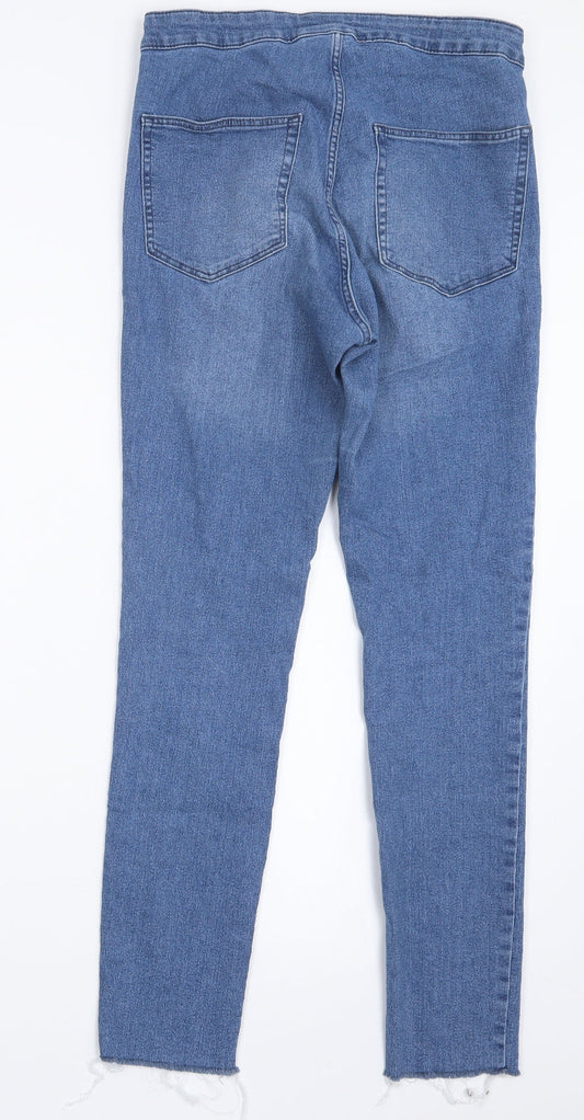 Divided by H&M Womens Blue  Denim Straight Jeans Size 12 L27 in