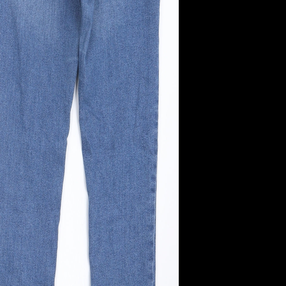 Divided by H&M Womens Blue Denim Straight Jeans Size 12 L27 in