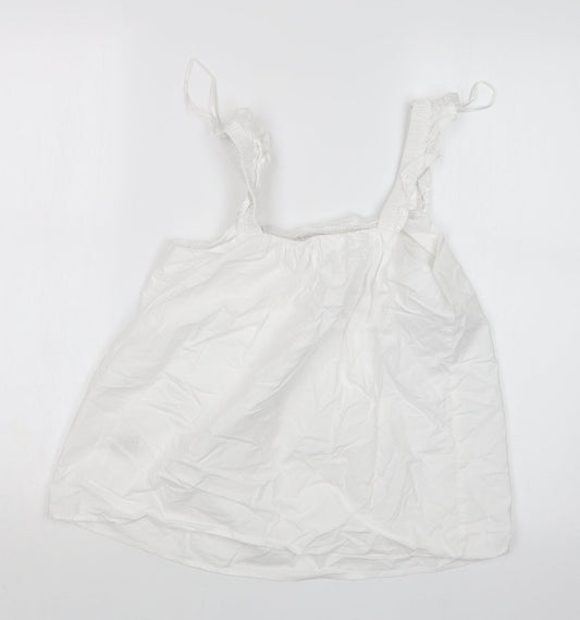 Womens UK Size 10 Jeff&Co White Basic T-Shirt