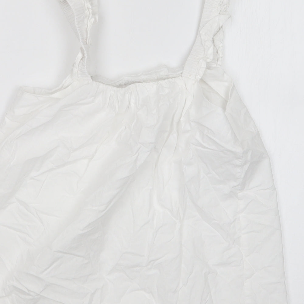 Womens UK Size 10 Jeff&Co White Basic T-Shirt