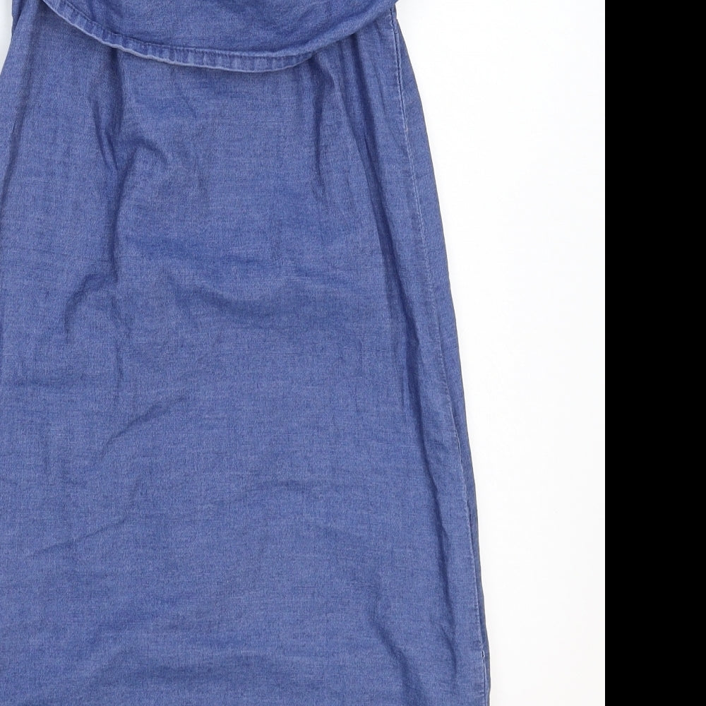 Denim & Co. Womens Blue Mini Size 6