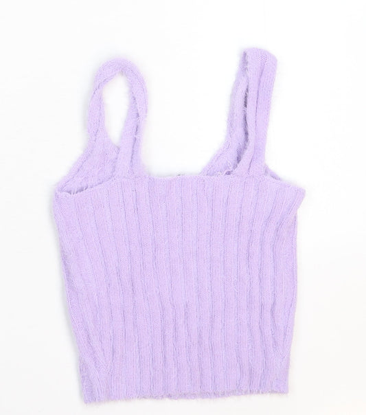 Womens UK Size S New Look Purple Pullover Jumper